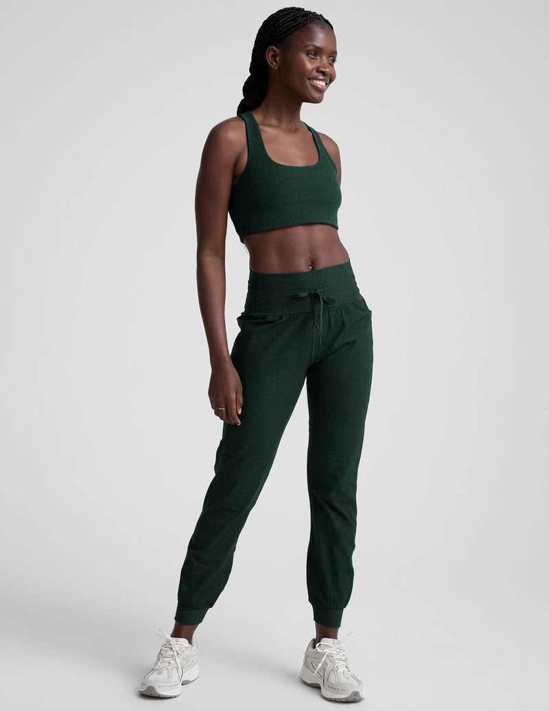 Beyond Yoga Spacedye Simplicity Bra 2.0 Dark Spruce Green Heather