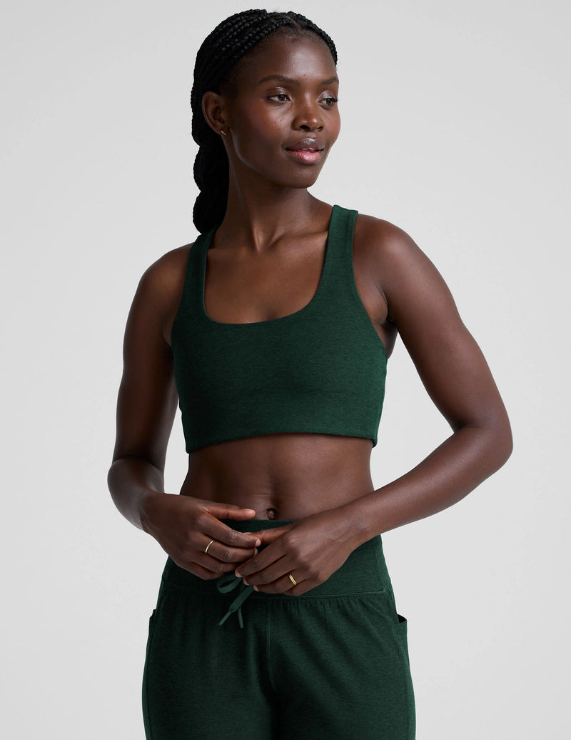 Beyond Yoga Spacedye Simplicity Bra 2.0 Dark Spruce Green Heather
