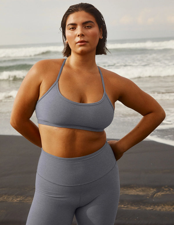 Beyond Yoga Spacedye Slim Racerback Bra Cloud Gray Heather