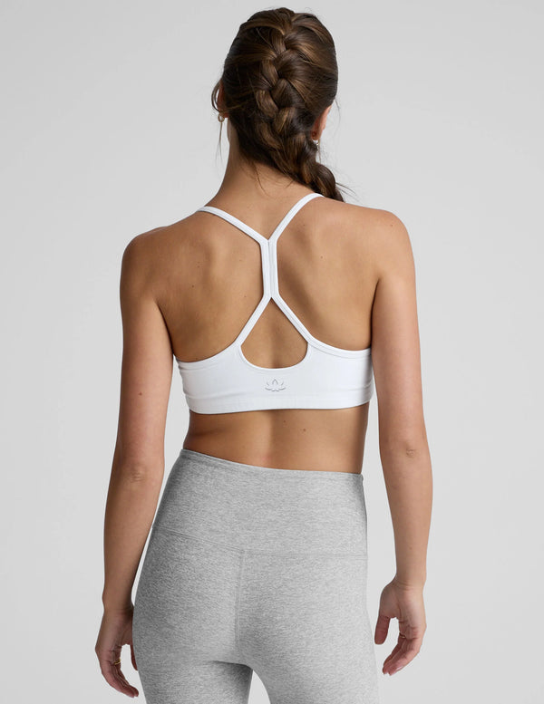 Beyond Yoga Spacedye Slim Racerback Bra Cloud White