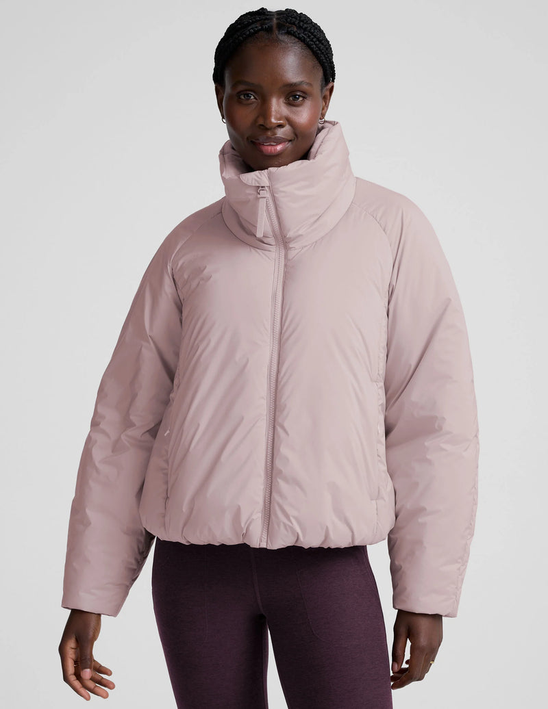 Beyond Yoga Warm Up Puffer Jacket Pale Pink