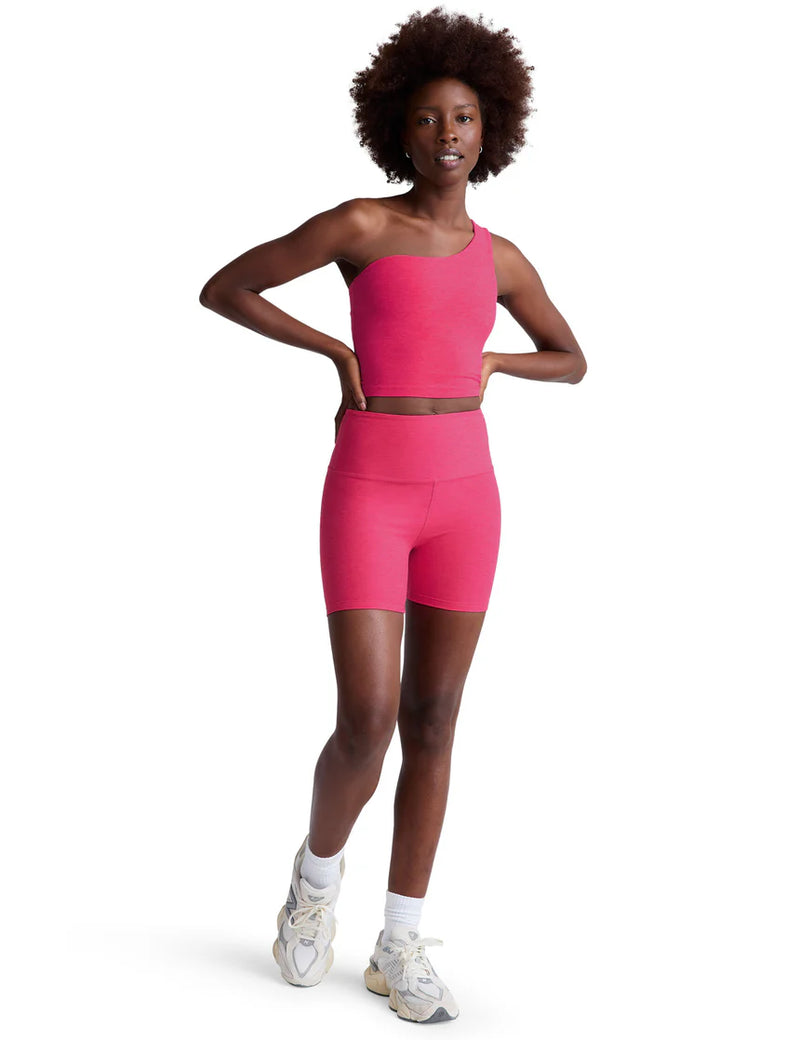 Beyond Yoga Spacedye Keep Pace 5" Short Vivid Pink Heather