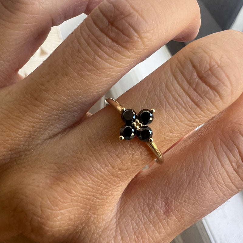 Jennie Kwon Designs Black Diamond Sundrop Ring