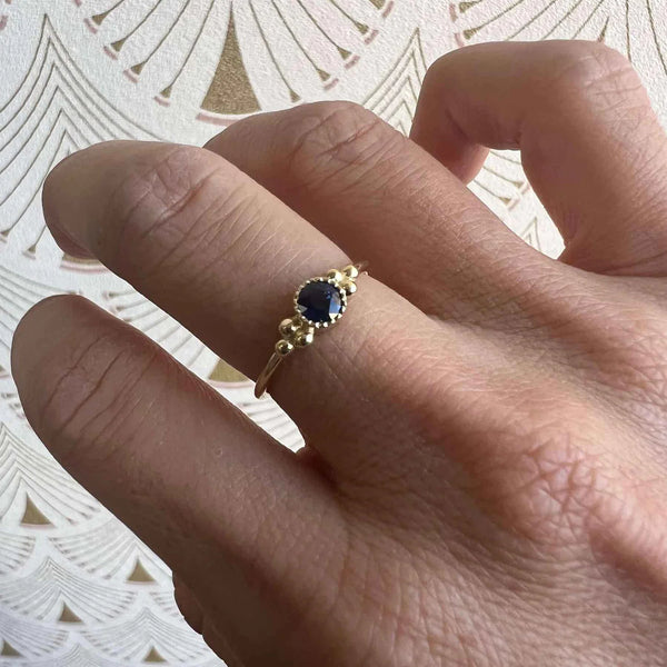 Jennie Kwon Designs Blue Sapphire Seville Ring