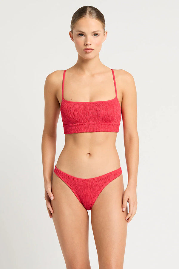 Bond-Eye Strap Saint Crop - Nectarine Recycled