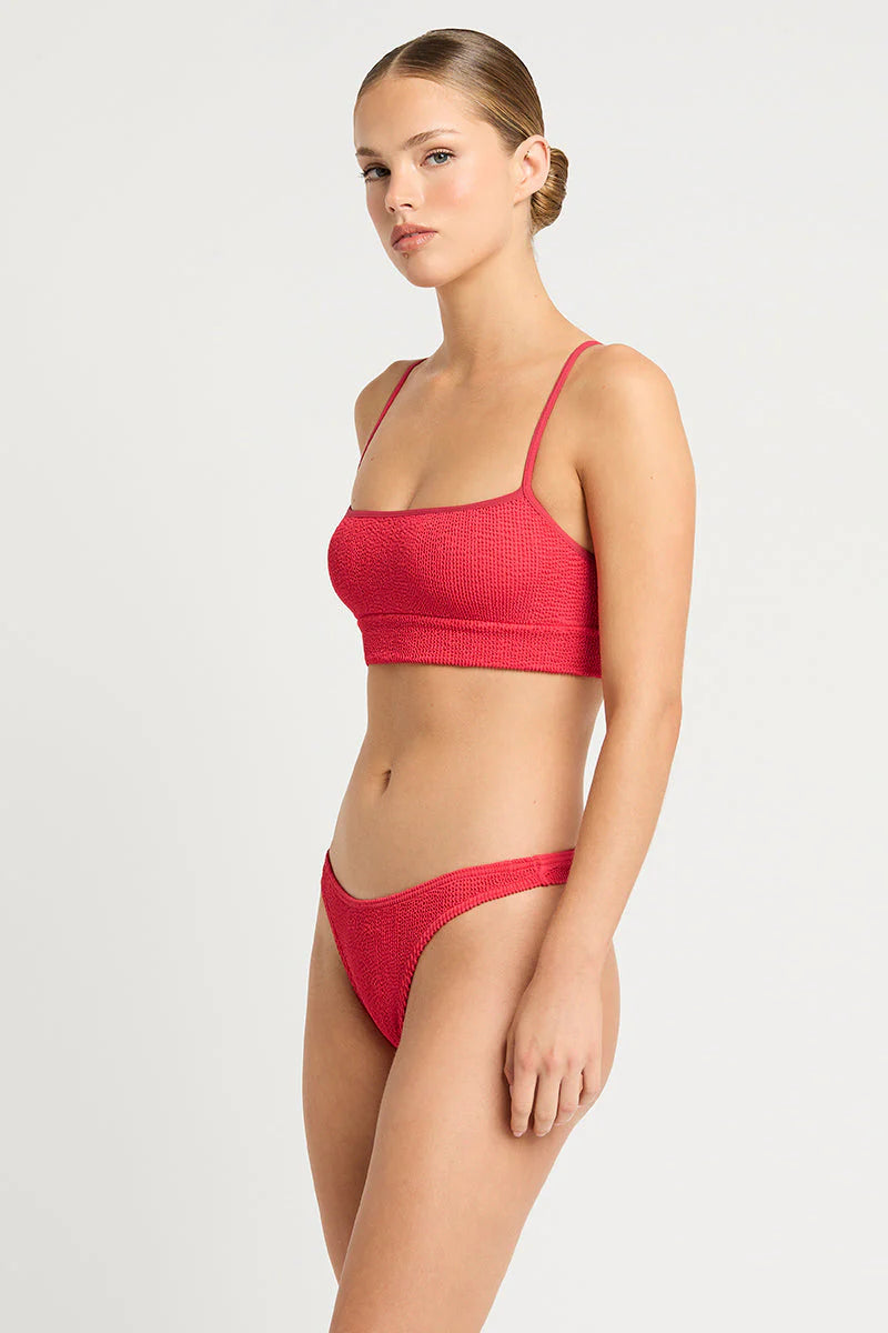 Bond-Eye Strap Saint Crop - Nectarine Recycled