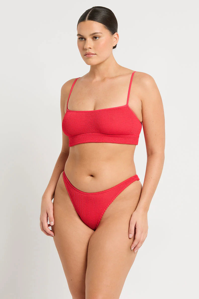 Bond-Eye Strap Saint Crop - Nectarine Recycled