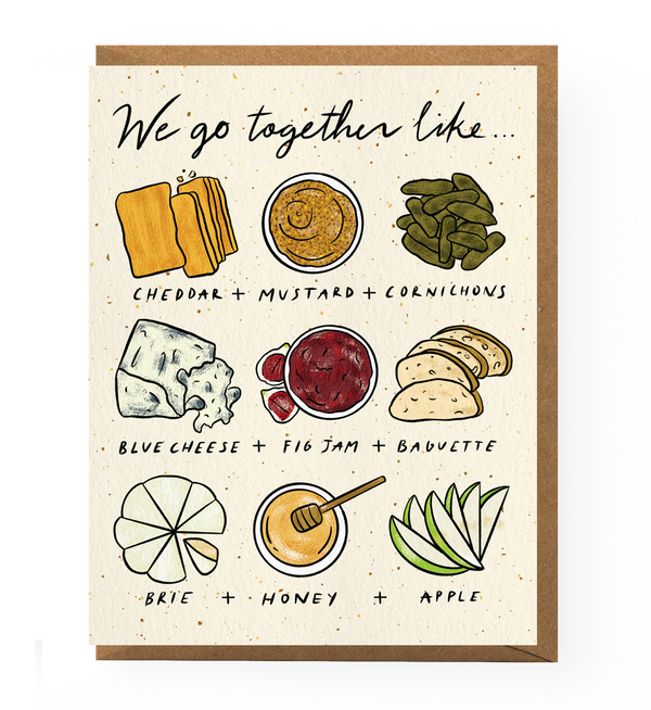 Boss Dotty Cheese Pairing Love Card