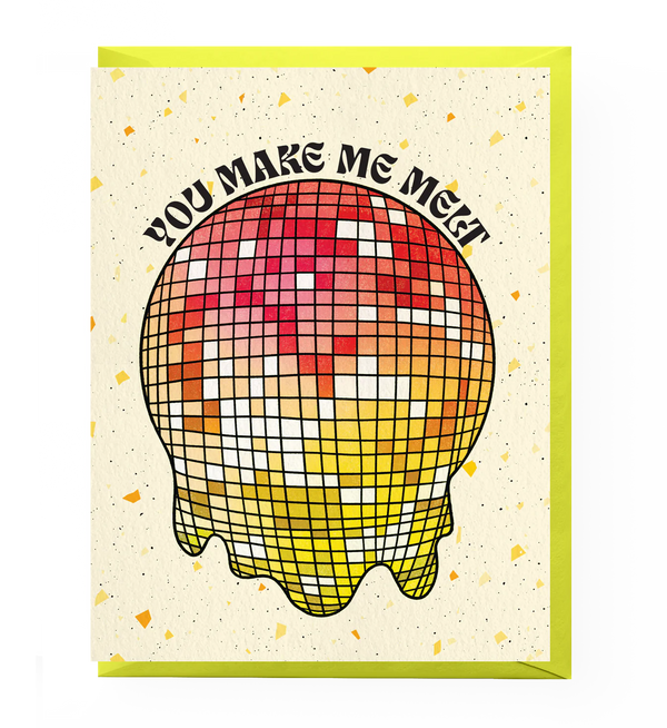 Boss Dotty Melted Disco Ball Love Card