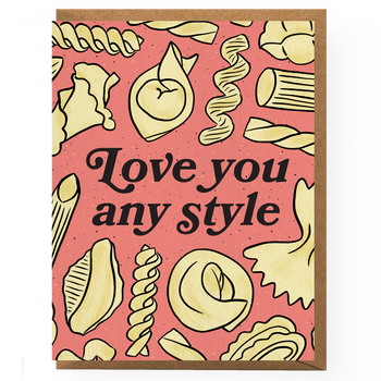 Boss Dotty Pasta Love Card