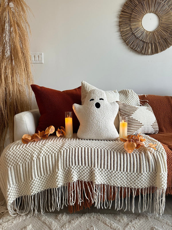 Busa Designs Sherpa Ghost Pillow