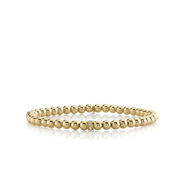 Sydney Evan Pave 4Mm Wheel Bead
