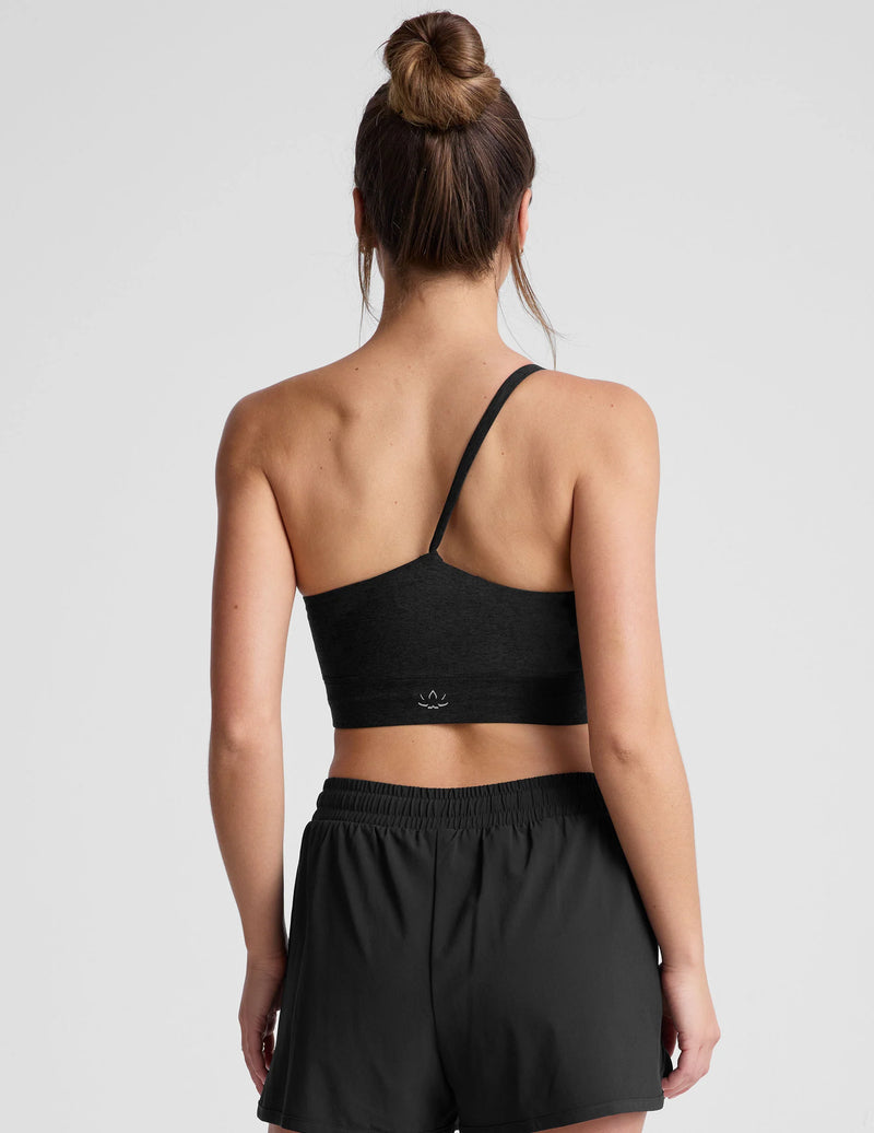 Beyond Yoga Spacedye One Shoulder Long Line Bra Darkest Night