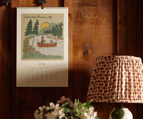 Rifle Paper Co. 2025 Travel Sketchbook Wall Calendar