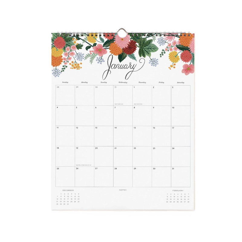Rifle Paper Co. 2026 Dahlia Appointment Calendar