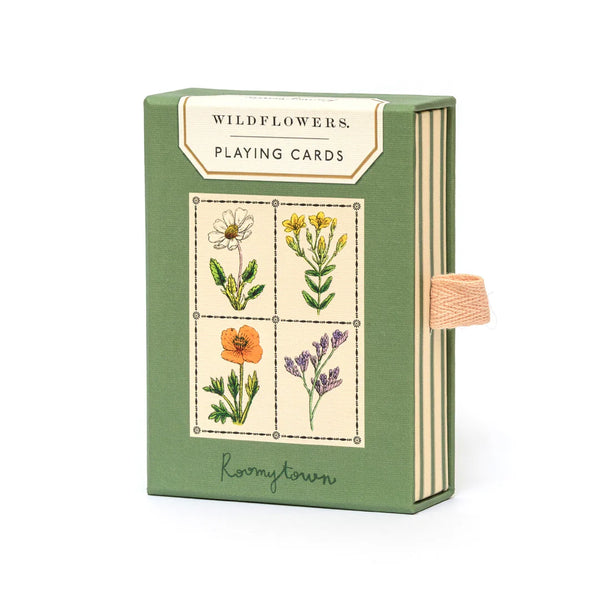 Roomytown Single Deck Playing Cards - Wildflowers