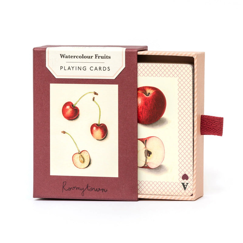 Roomytown Single Deck Playing Cards - Watercolour Fruits