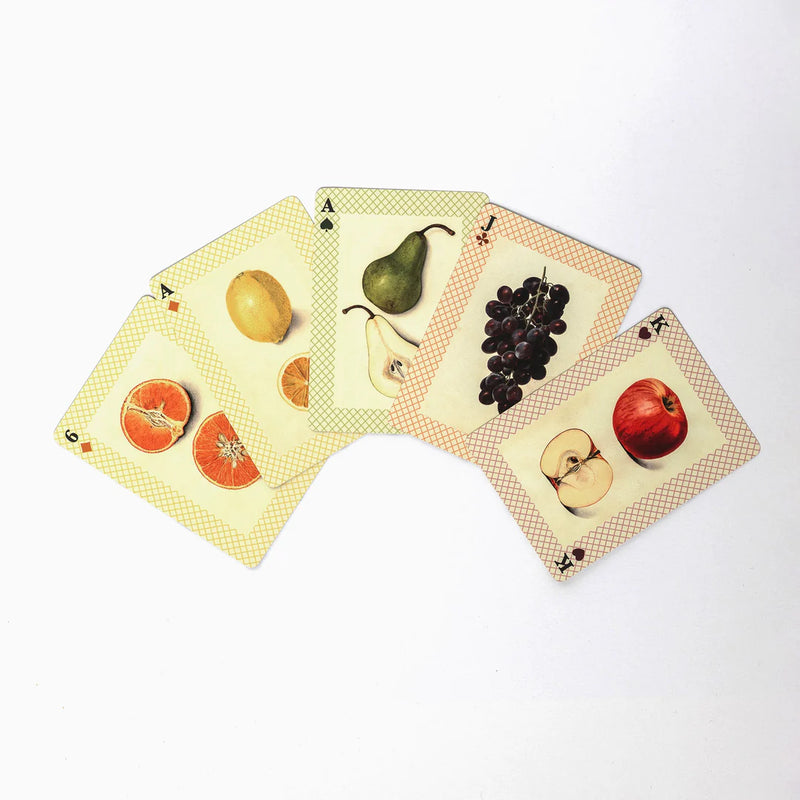 Roomytown Single Deck Playing Cards - Watercolour Fruits