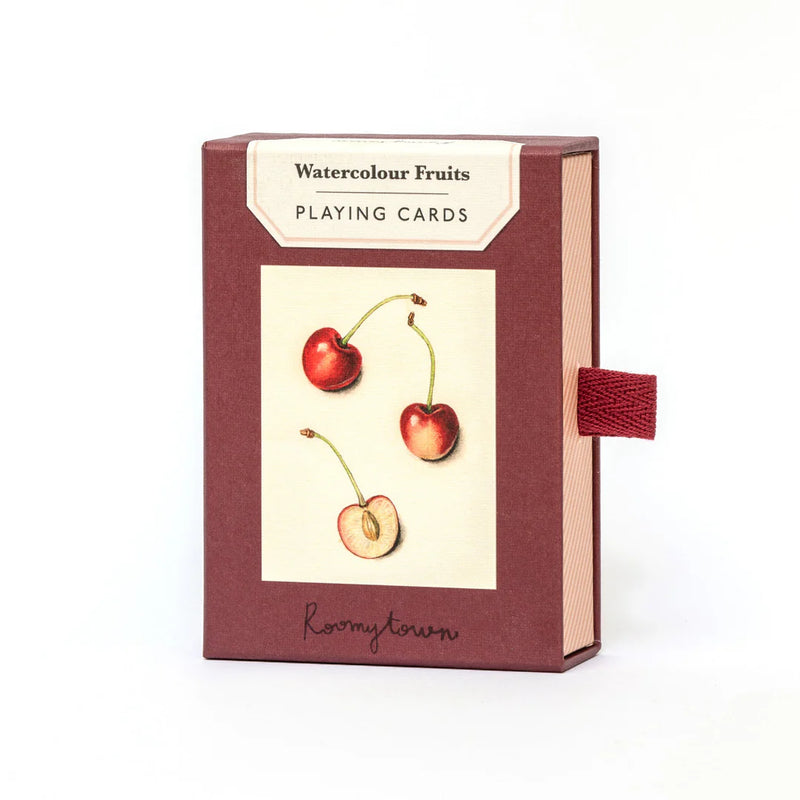 Roomytown Single Deck Playing Cards - Watercolour Fruits