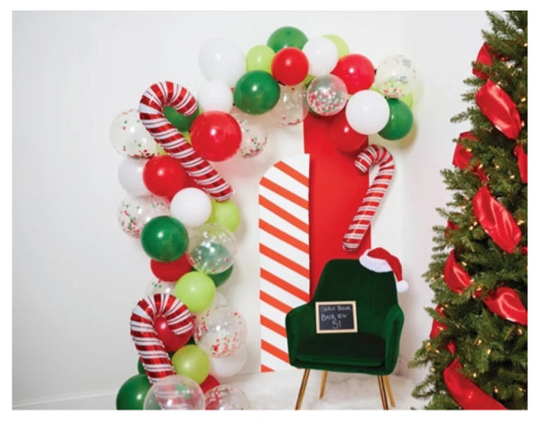CR Gibson Candy Cane Holiday Balloon Kit