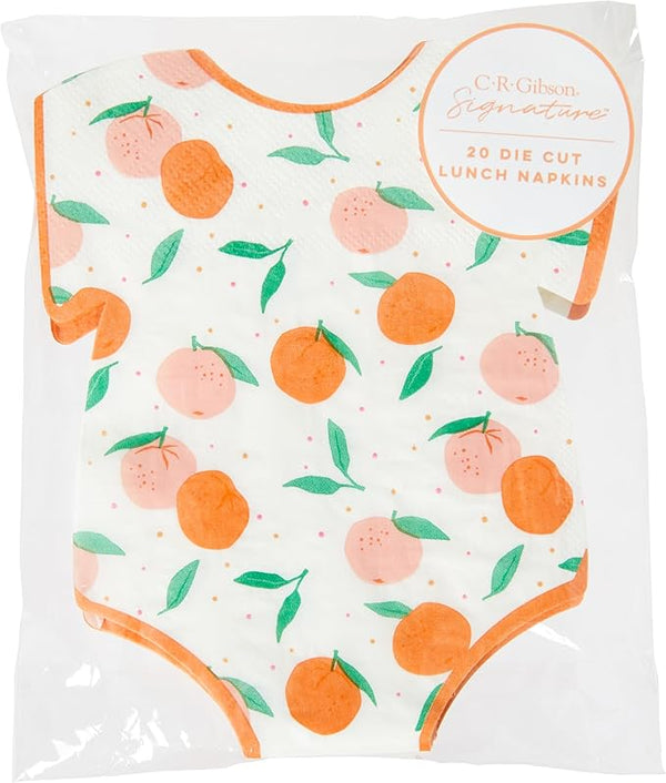 CR Gibson Little Cutie Die Cut Onesie Lunch Napkin