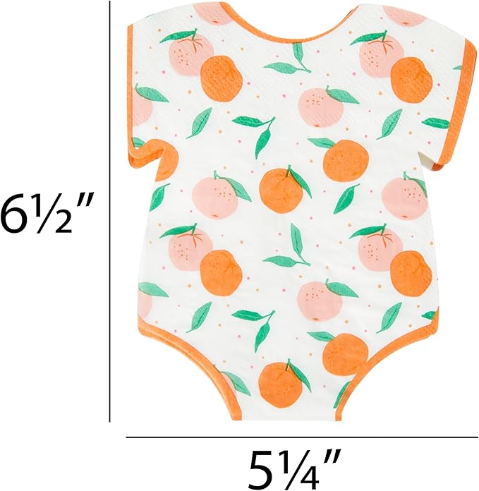 CR Gibson Little Cutie Die Cut Onesie Lunch Napkin