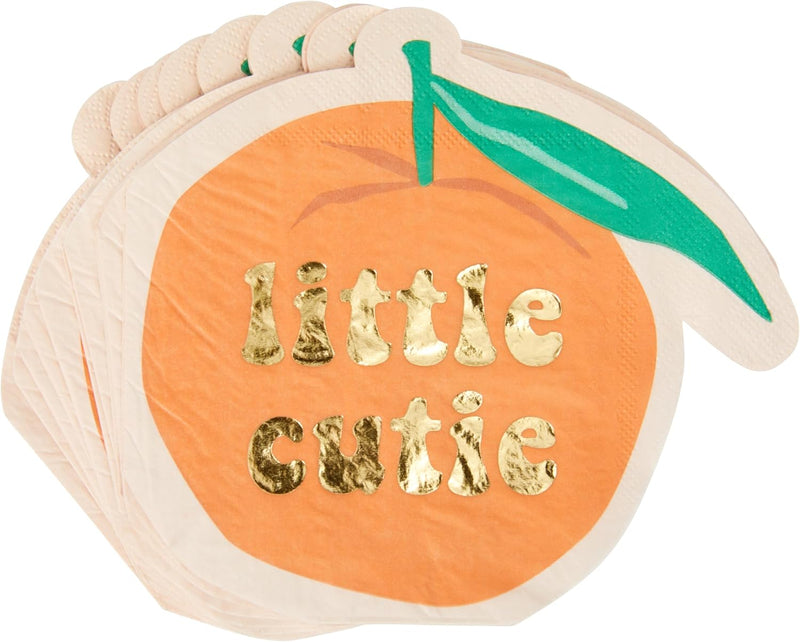 CR Gibson Little Cutie Die Cut W Gold Foillunch Napkin
