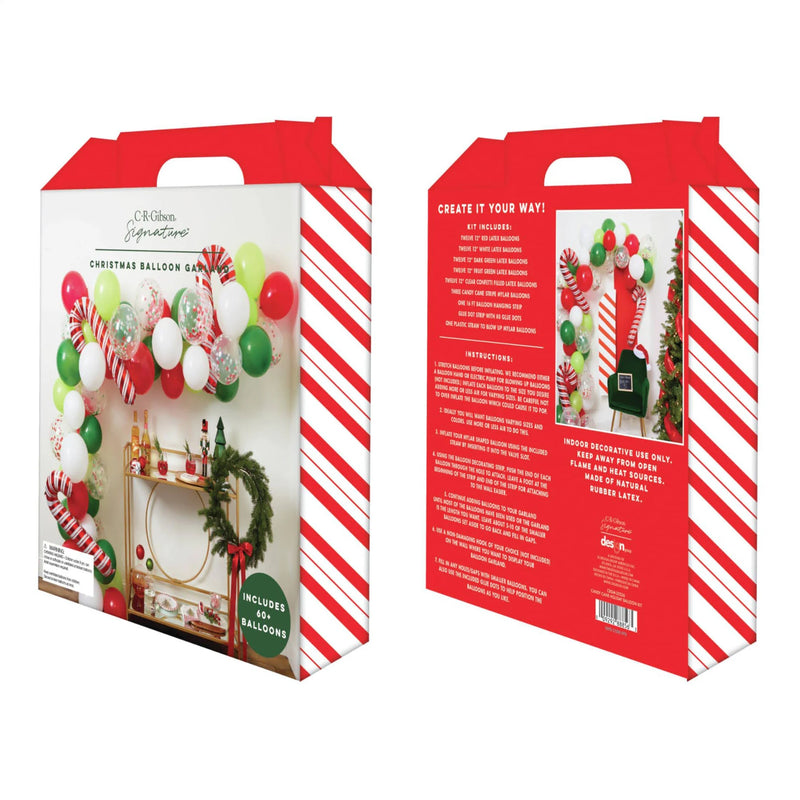 CR Gibson Candy Cane Holiday Balloon Kit