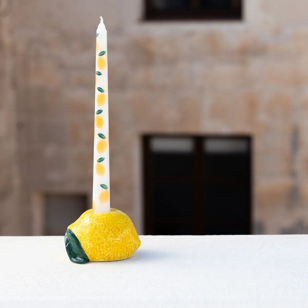 Talking Tables Lemon Taper Dinner Candles - 2 Pack