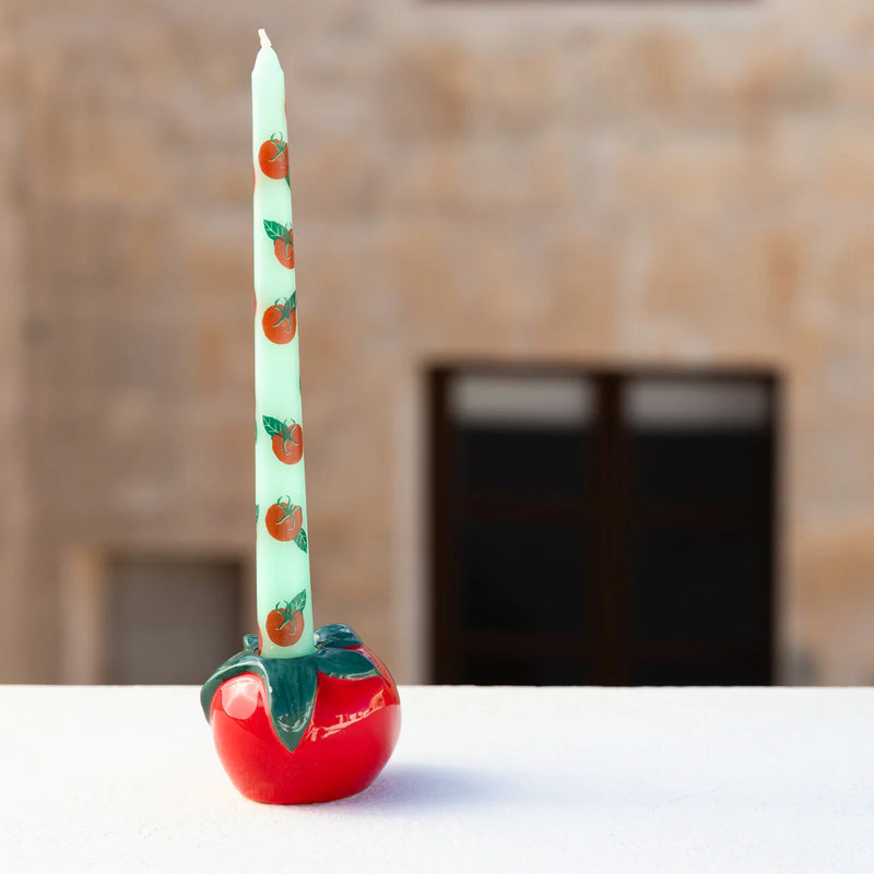 Talking Tables Tomato Taper Dinner Candles - 2 Pack