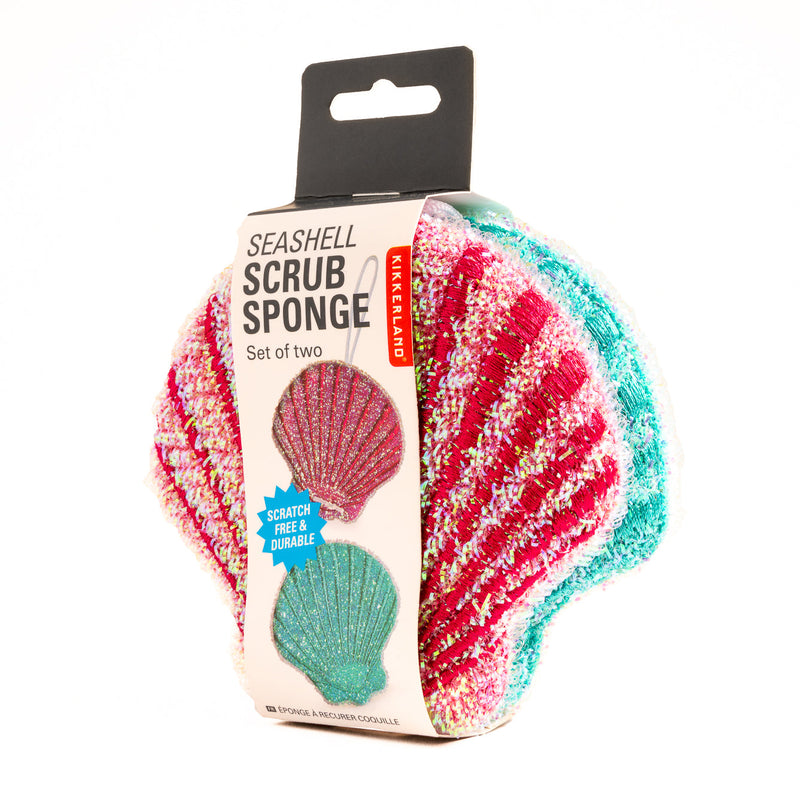 Kikkerland Seashell Scrub Sponges