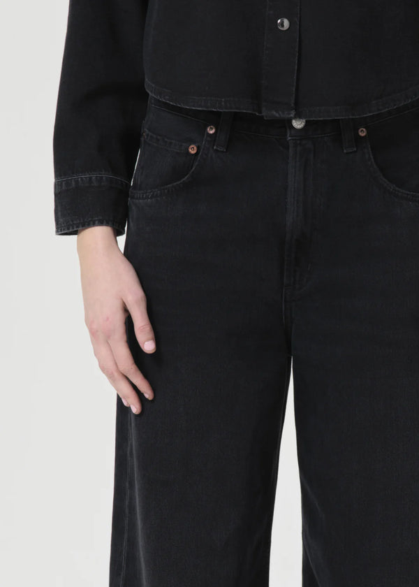 Agolde Low Curve Jean In Black Tar