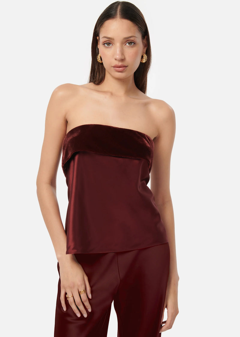 Cami NYC Diona Strapless Camisole Syrah