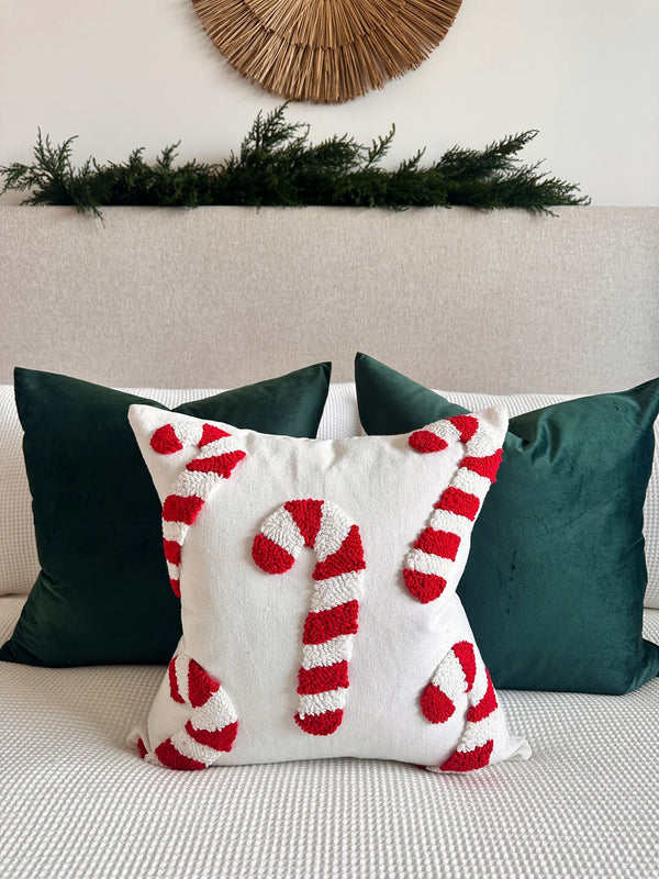 Busa Designs Candy Cane Pillow Cover