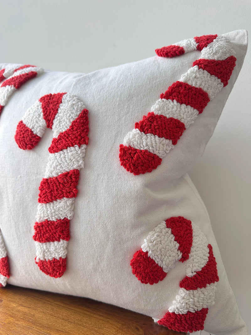 Busa Designs Candy Cane Pillow Cover