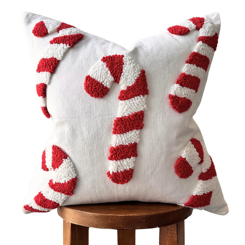 Busa Designs Candy Cane Pillow Cover
