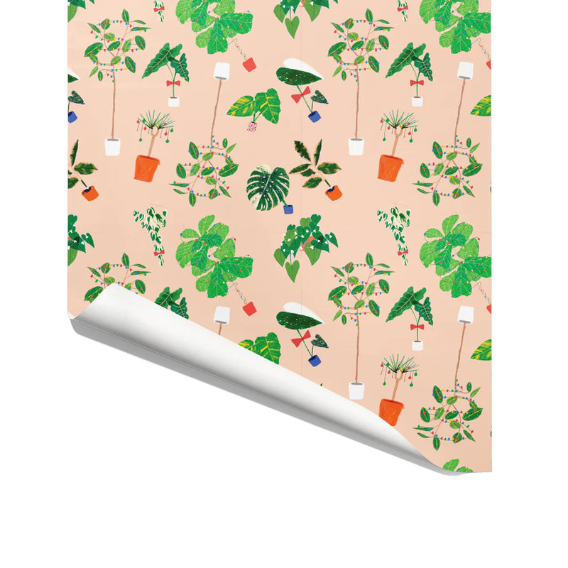 Carolyn Suzuki Goods Botanical Xmas Rolled Gift Wrap