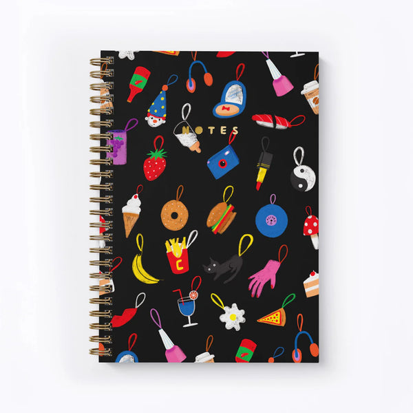 Carolyn Suzuki Studio Lucky Charms Spiral Notebook