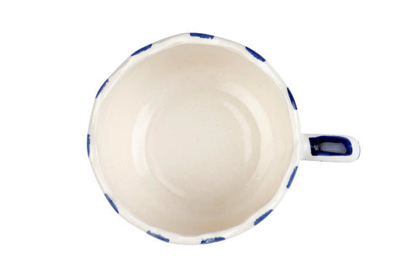 Casa Amarosa Blue Cappuccino Cup, 2.9 x 3.9 Inches