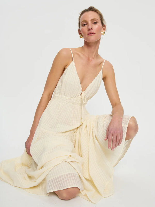 Kivari Chantelle Maxi Dress Cream