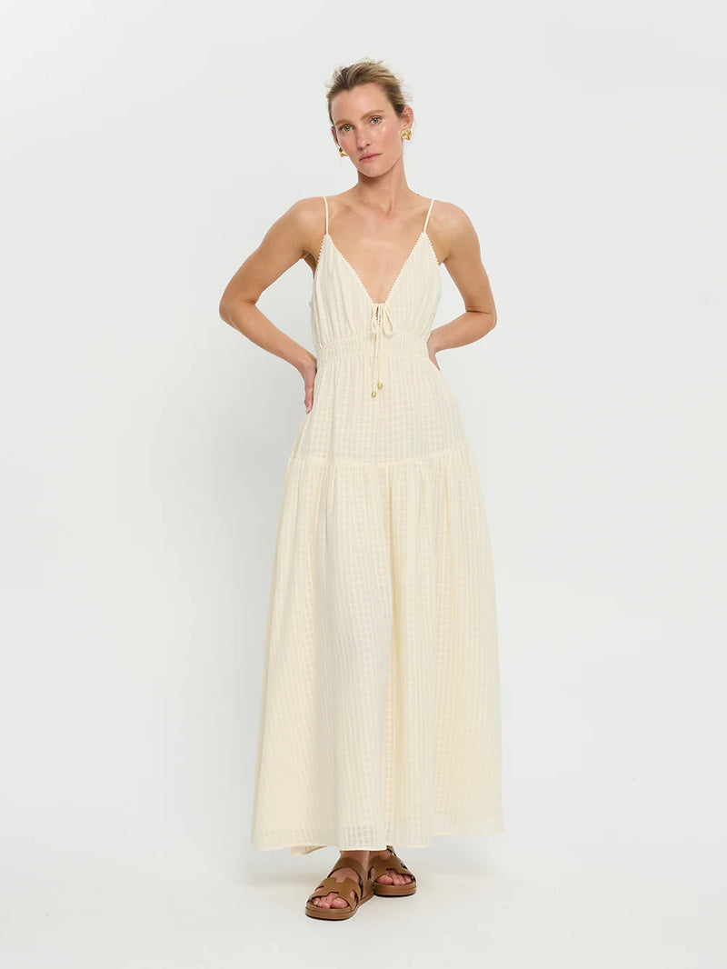 Kivari Chantelle Maxi Dress Cream