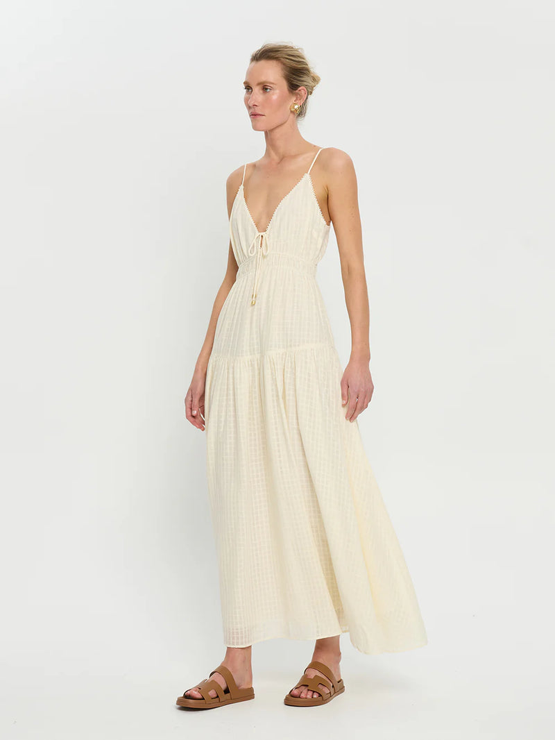 Kivari Chantelle Maxi Dress Cream