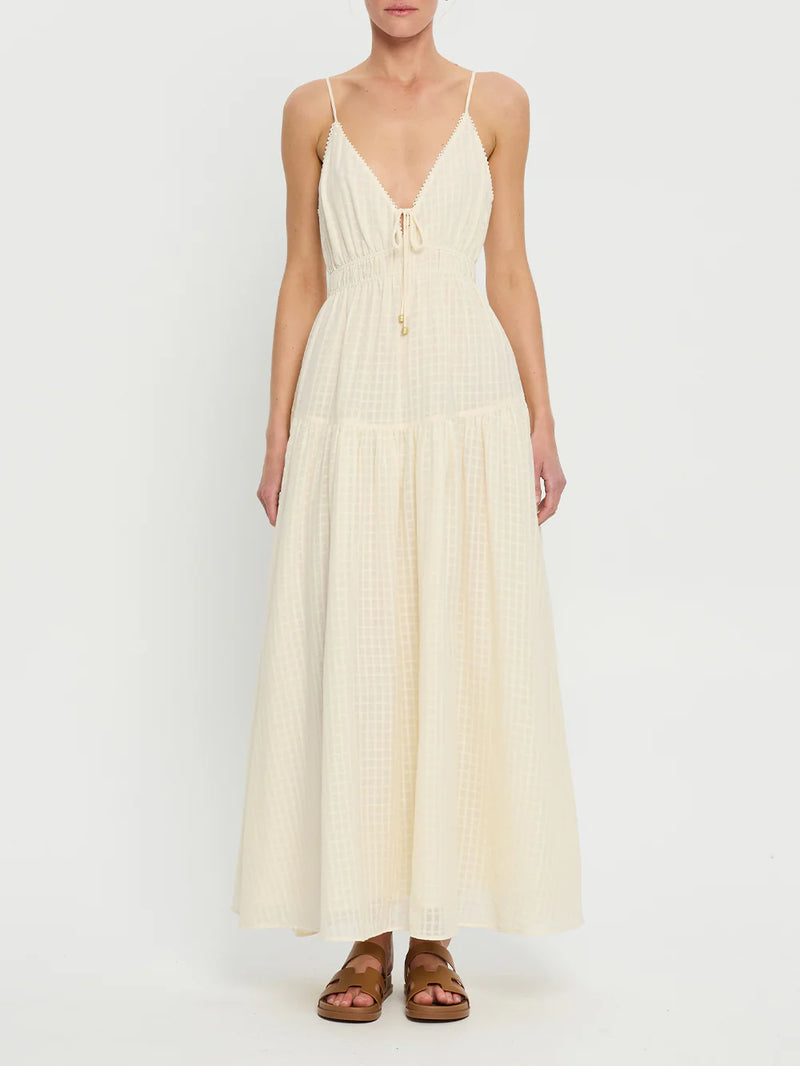 Kivari Chantelle Maxi Dress Cream