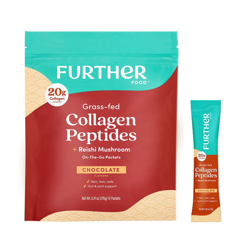 Further Food Chocolate Bovine Collagen - 30 Serve