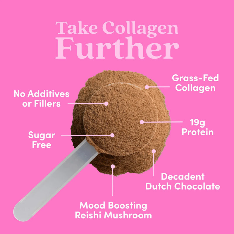 Further Food Chocolate Bovine Collagen - 14 Serve