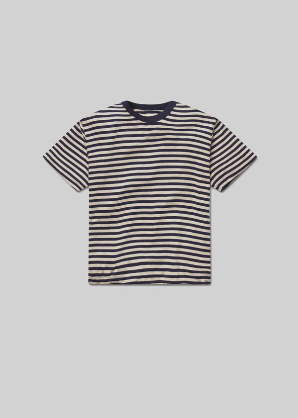 Citizens of Humanity Elisabetta Relaxed Tee In Navy Stripe