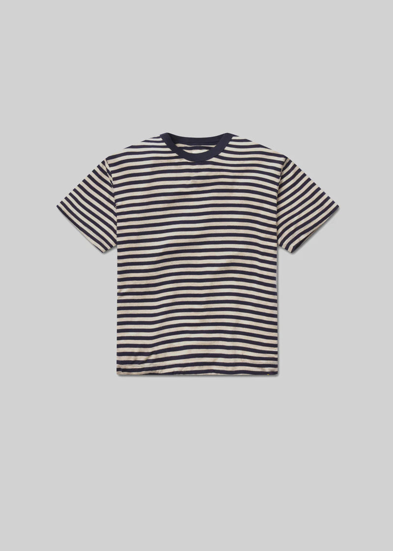 Citizens of Humanity Elisabetta Relaxed Tee In Navy Stripe