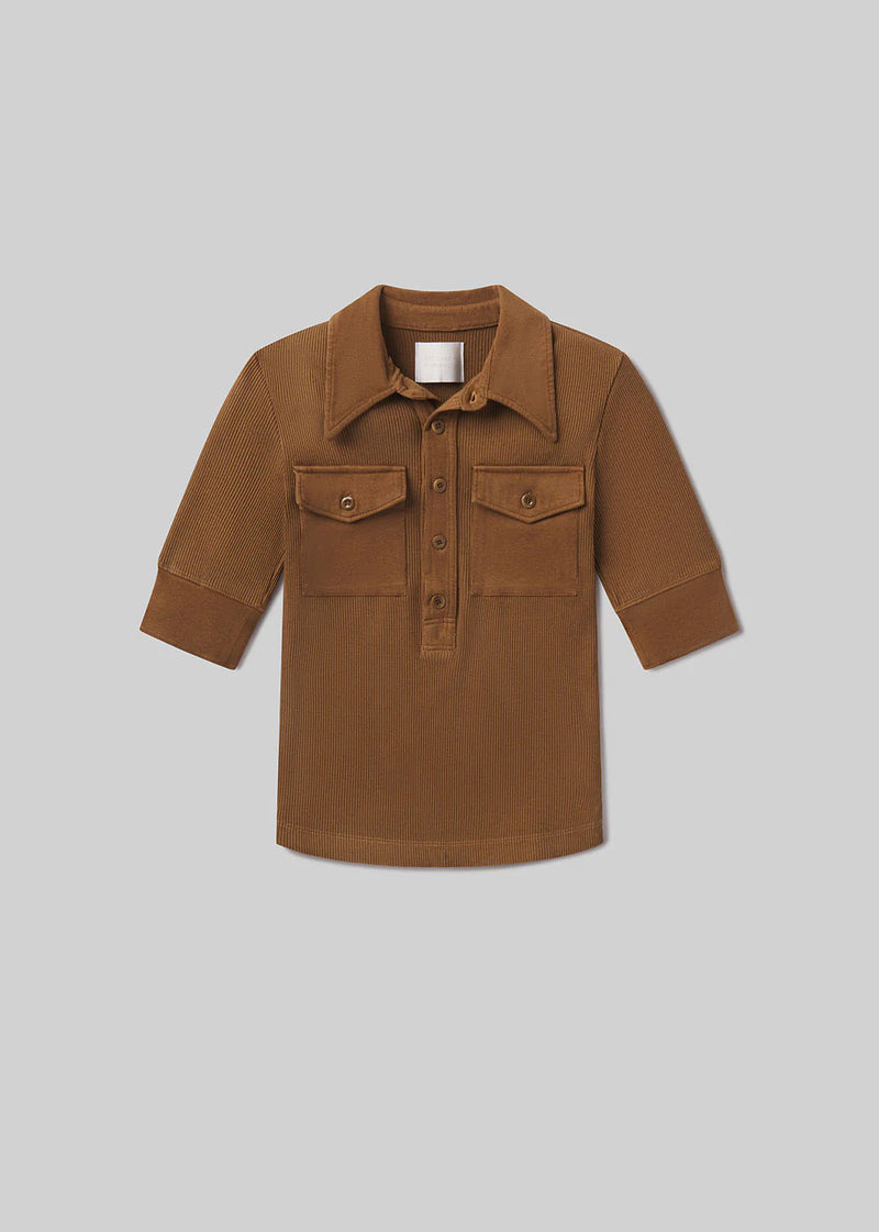Citizens of Humanity Amina Polo Shirt In Manuka