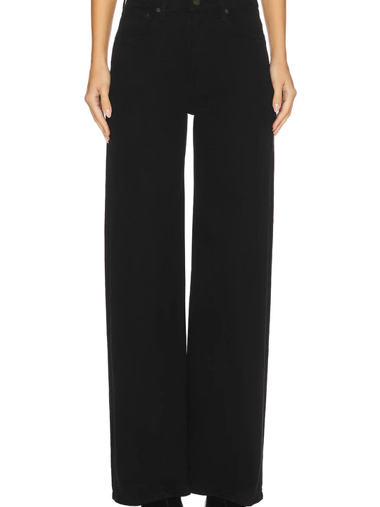 Citizens of Humanity Lyra Long Wide Leg In Plush Black