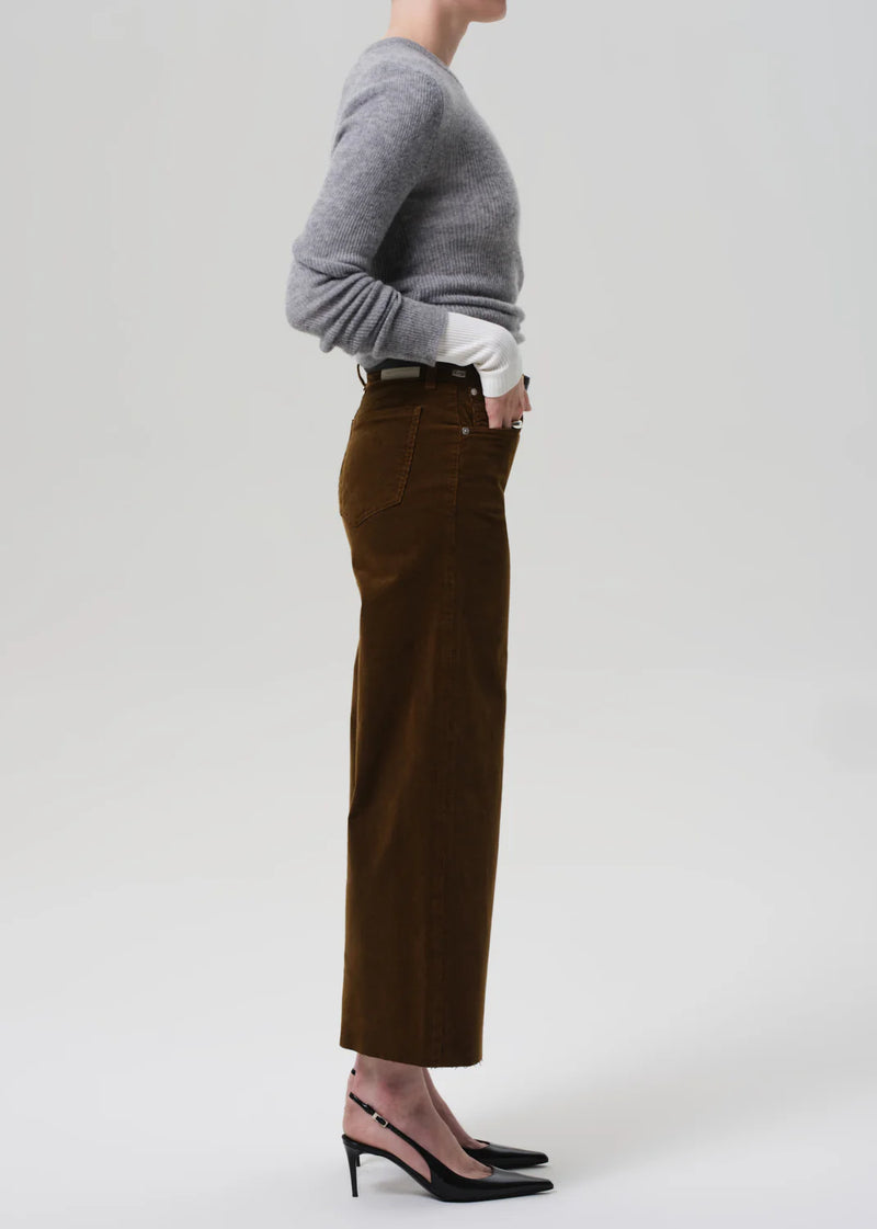 Citizens of Humanity Lyra Wide Leg Crop In Corduroy